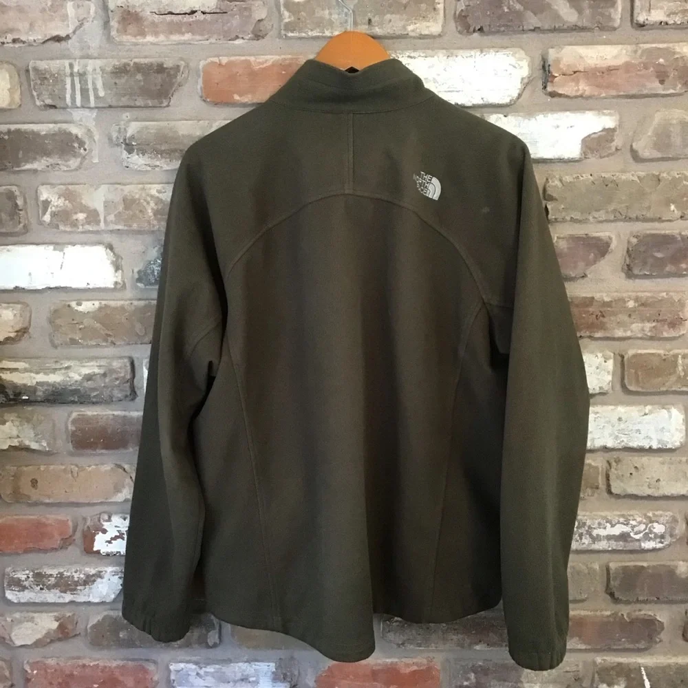THE NORTH FACE Men’s WINDWALL Olive Green Fleece Full Zip Jacket L